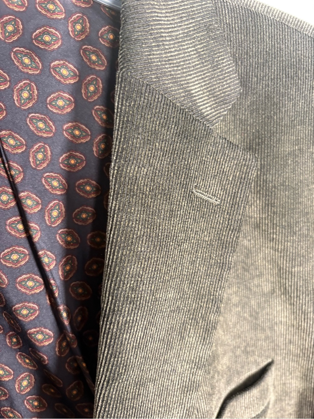 Chaps Dark Olive Corduroy Sport Coat Size 46R - Picture 9 of 10
